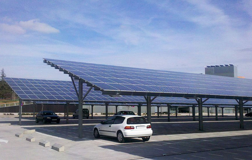 Commercial solar energy installation
