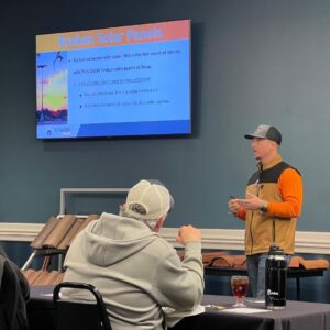 Spark Solar owners speak at training event